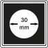 Lindner 2240030 Cápsulas Carrée 30 mm para monedas pqte 4