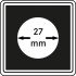 Lindner 2240027 Cápsulas Carrée 27 mm para monedas pqte 4