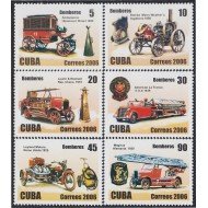 Cuba 4393/98 2006 Vehículos de Bomberos MNH