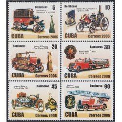 Cuba 4393/98 2006 Vehículos de Bomberos MNH
