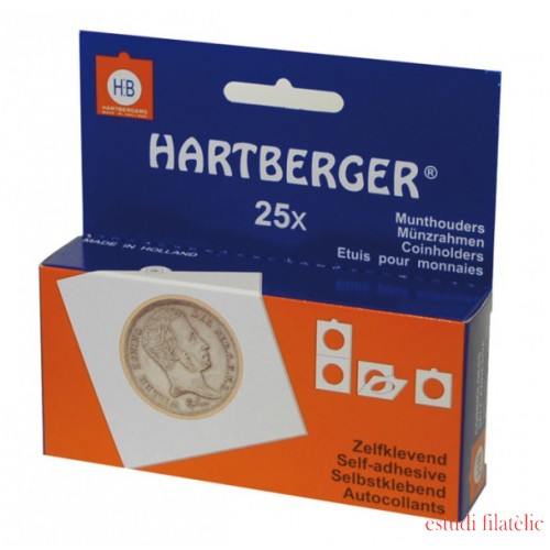 Lindner 8320020 Hartberger 20 mm Portamonedas autoadhesivo pqte 25 Lindner 8320020 Hartberger 20 mm Portamonedas autoadhesivo pqte 25
