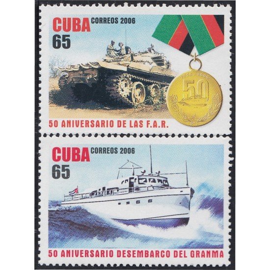 Cuba 4404/05 2006 50 Años de las Fuerzas Armadas Revolucionarias MNH Cuba 4404/05 2006 50 Años de las Fuerzas Armadas Revolucionarias MNH