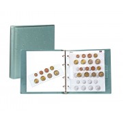 Lindner 1105-G karat álbum de monedas EURO verde