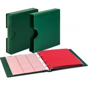 Lindner 1106EK-G karat álbum CLASSIC con estuche protector con recortes verde