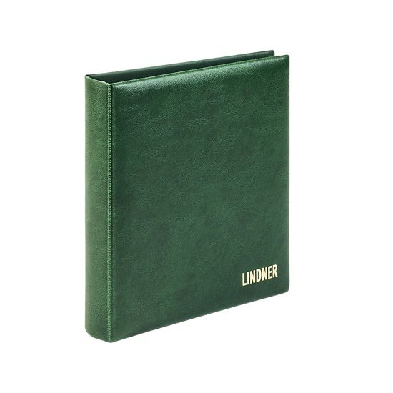 Lindner 1106Y-G Karat Carpeta de anillas CLÁSICA con mecanismo de 4 anillas verde