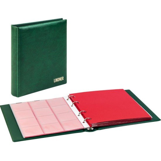 Lindner 1106M-G Karat Álbum de monedas CLASSIC verde Lindner 1106M-G Karat Álbum de monedas CLASSIC verde