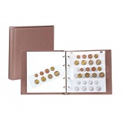 Lindner 1105-H karat álbum de monedas EURO bronceado
