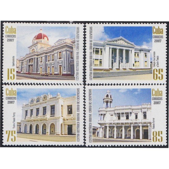 Cuba 4434/37 2007 Arquitectura Centro histórico de la Ciudad de Cienfuegos MNH Cuba 4434/37 2007 Arquitectura Centro histórico de la Ciudad de Cienfuegos MNH
