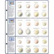 Lindner 8450-1 Página ilustrada: juegos de monedas EURO 