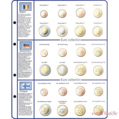 Lindner 8450-1 Página ilustrada: juegos de monedas EURO 