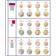 Lindner 8450-36 Página ilustrada: juegos de monedas EURO 