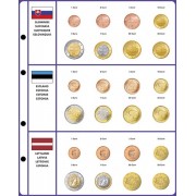 Lindner 8450-39 Página ilustrada: juegos de monedas EURO 