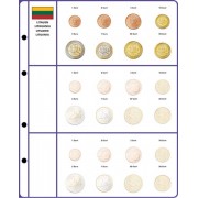 Lindner 8450-42 Página ilustrada: juegos de monedas EURO 