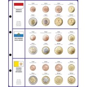 Lindner 8450-13 Página ilustrada: juegos de monedas EURO 