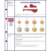 Lindner 8450-21 Página ilustrada: juegos de monedas EURO 