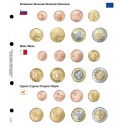 Lindner 1108-16 karat Página ilustrada para juegos de monedas EURO