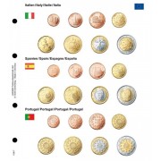 Lindner 1108-7 karat Página ilustrada para juegos de monedas EURO