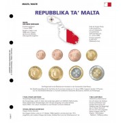 Lindner 1109-17 karat Página ilustrada para juegos de monedas EURO