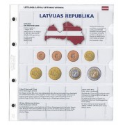 Lindner 1109-21 karat Página ilustrada para juegos de monedas EURO