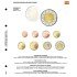 Lindner 1109-52 karat Página ilustrada para juegos de monedas EURO