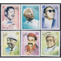 Cuba 4452/57 2007 Música El Son Autores y Cantantes MNH