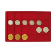 Lindner 2329-24 Bandeja para 24 monedas hasta 45 mm Ø 
