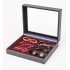 Lindner 2369-2461E Estuche Nera Varius Plus con inserto rojo oscuro sin compartimentos