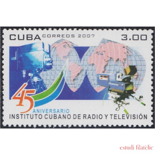 Cuba 4468 2007 45 Años del Instituto Cubano de Radio y Televisión MNH