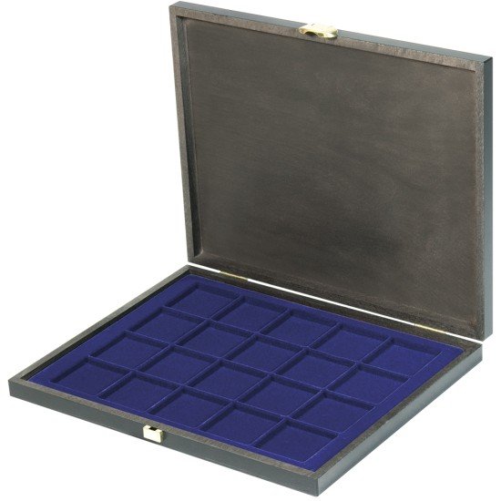 Lindner S2491-2120ME Estuche Carus-1 47 x 47 mm de madera auténtica Lindner S2491-2120ME Estuche Carus-1 47 x 47 mm de madera auténtica