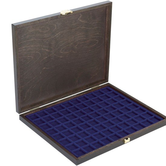 Lindner S2491-2180ME Estuche Carus-1 24 x 24 mm de madera auténtica Lindner S2491-2180ME Estuche Carus-1 24 x 24 mm de madera auténtica