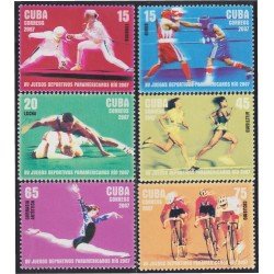 Cuba 4470/75 2007 XV Juegos deportivos Panamericanos en Rio MNH