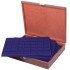 Lindner S2495-S2135ME Estuche Carus para 175 monedas de madera auténtica
