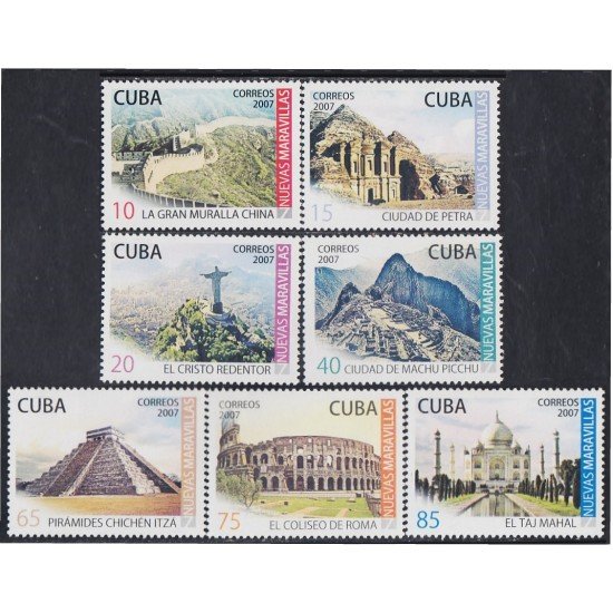 Cuba 4479/85 2007 Maravillas del Mundo MNH Cuba 4479/85 2007 Maravillas del Mundo MNH