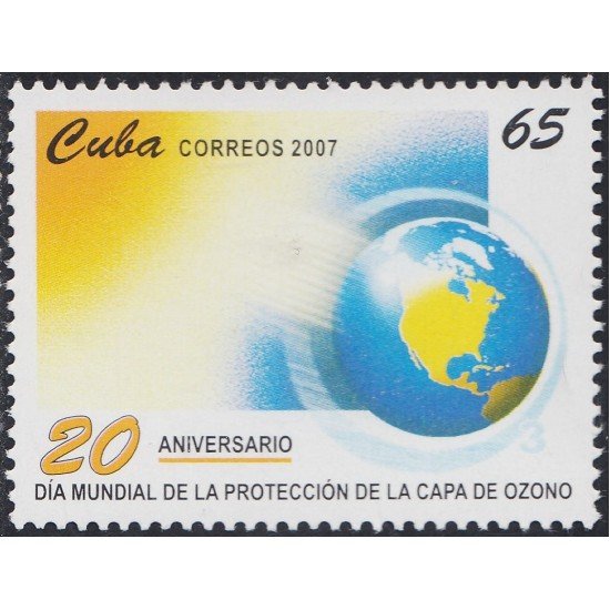 Cuba 4486 2007 20 Años del Día de la Protección de la Capa de Ozono MNH Cuba 4486 2007 20 Años del Día de la Protección de la Capa de Ozono MNH