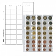 Lindner MU40 Hojas Multi Collect para 5 juegos de monedas EURO con cada 8 monedas