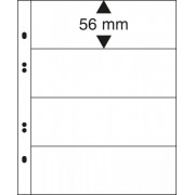 Lindner MU1314 Hojas Multi Collect con 4 tiras (56 mm) por página