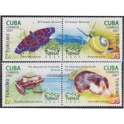 Cuba 4493/96 2007 Turismo Fauna Cubana MNH