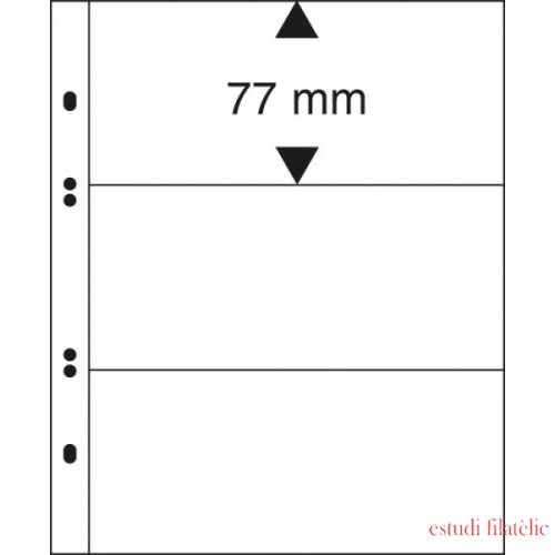 Lindner MU1313 Hojas Multi Collect con 3 tiras (77 mm) por página Lindner MU1313 Hojas Multi Collect con 3 tiras (77 mm) por página