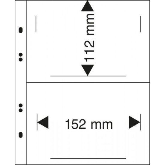 Lindner MU1341 Hojas Multi Collect con 2 bolsillos (152 x 112 mm) Lindner MU1341 Hojas Multi Collect con 2 bolsillos (152 x 112 mm)