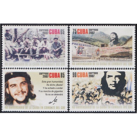 Cuba 4497/00 2007 40 Años de la Muerte del Revolucionario Che Guevara MNH Cuba 4497/00 2007 40 Años de la Muerte del Revolucionario Che Guevara MNH
