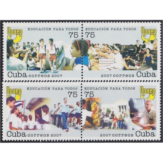 Cuba 4501/04 2007 Serie América UPAEP Educación para todos MNH Cuba 4501/04 2007 Serie América UPAEP Educación para todos MNH