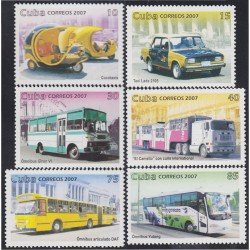 Cuba 4508/13 2007 Transportes Públicos MNH