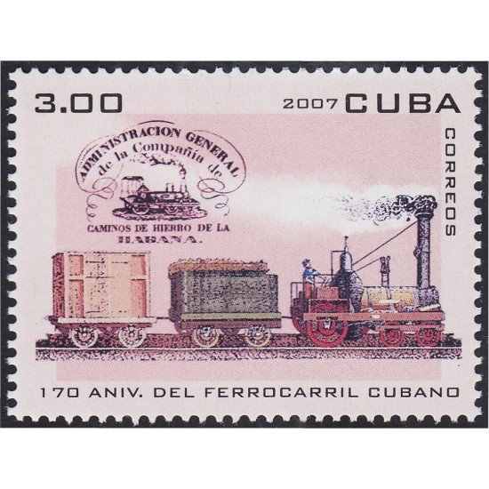 Cuba 4527 2007 170 Años del Ferrocarril Cubano MNH