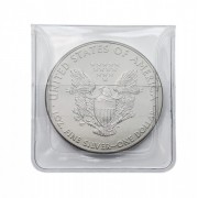 Lindner 2051 Sobres de monedas de plástico transparente 50 x 50 mm pqte de 100