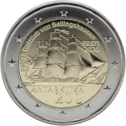 Estonia 2020 2 € euros conmemorativos Antártida Estonia 2020 2 € euros conmemorativos Antártida