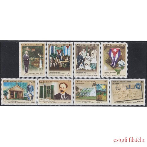 Cuba 4542/49 2008 Dr Jose Marti. Patriota y escritor Cubano MNH