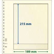 Lindner 802102P Hojas T-Blanko Creaciones Personales Altura: 215 mm. pqte 10