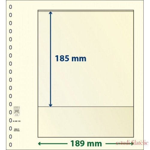 Lindner 802103P Hojas T-Blanko Creaciones Personales Altura: 185 mm. pqte 10