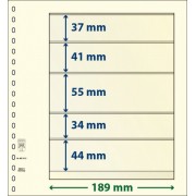 Lindner 802510P Hojas T-Blanko Creaciones Personales Altura: 44,34,55,41,37 mm. pqte 10