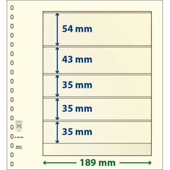 Lindner 802503P Hojas T-Blanko Creaciones Personales Altura: 35,35,35,43,54 mm. pqte 10 Lindner 802503P Hojas T-Blanko Creaciones Personales Altura: 35,35,35,43,54 mm. pqte 10